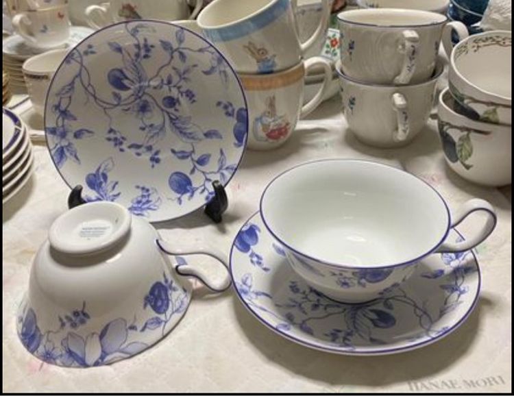 ชุดชากระโปรงบาน Wedgwood  England Blue Plum  รูปที่ 6