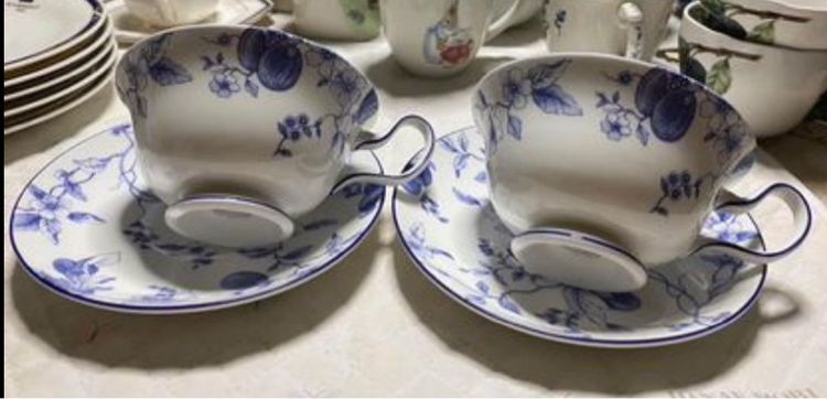 ชุดชากระโปรงบาน Wedgwood  England Blue Plum  รูปที่ 3