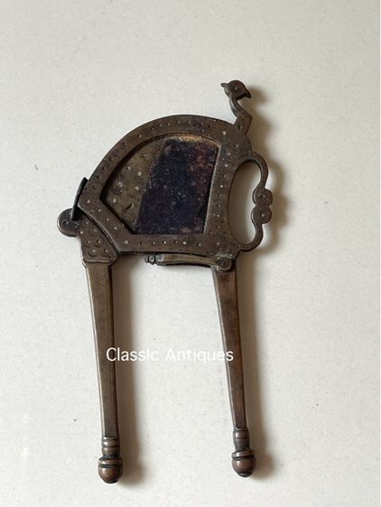 กรรไกร หนีบหมาก ทองเหลืองโบราณ รูปที่ 8