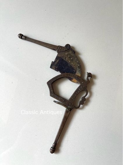 กรรไกร หนีบหมาก ทองเหลืองโบราณ รูปที่ 10