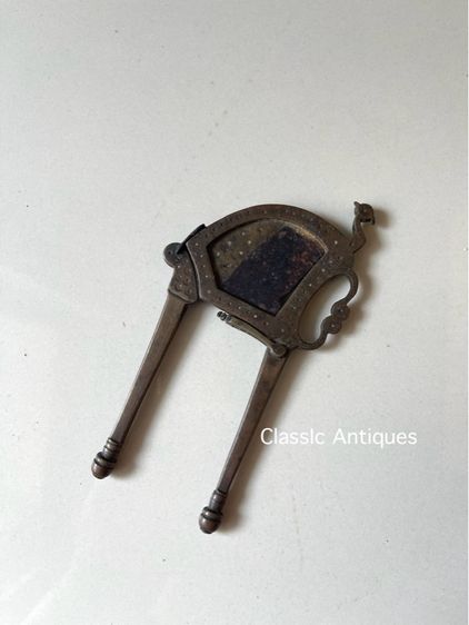 กรรไกร หนีบหมาก ทองเหลืองโบราณ รูปที่ 9