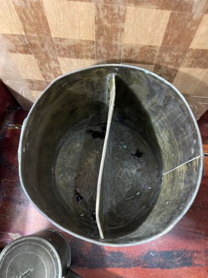 หม้อกาแฟ ทองเหลืองโบราณเก่าสะสม รูปที่ 13