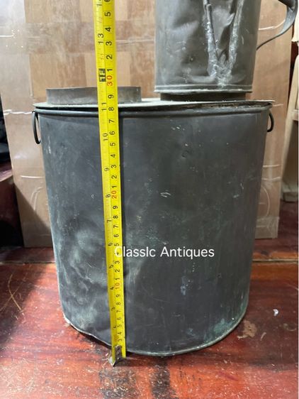 หม้อกาแฟ ทองเหลืองโบราณเก่าสะสม รูปที่ 7