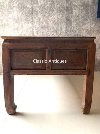 ตั่งขาคู้ มีลิ้นชัก ไม้สักโบราณเก่าสะสม รูปที่ 9