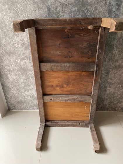 ตั่งขาคู้ มีลิ้นชัก ไม้สักโบราณเก่าสะสม รูปที่ 15