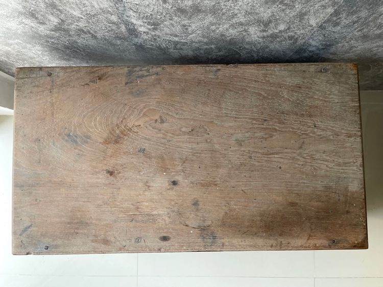 ตั่งขาคู้ มีลิ้นชัก ไม้สักโบราณเก่าสะสม รูปที่ 6