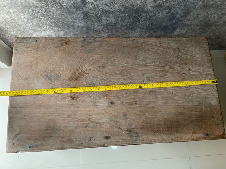 ตั่งขาคู้ มีลิ้นชัก ไม้สักโบราณเก่าสะสม รูปที่ 17