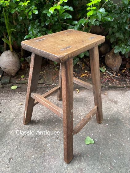 เก้าอี้ ไม้สัก เข้าสลัก เก่าโบราณสะสม รูปที่ 3
