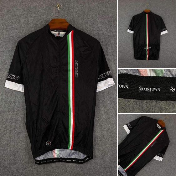 เสื้อปั่นจักรยาน XINTOWN แท้ 💯 size วัดจริงขนาด อก 20 ยาว 26.5 นิ้ว สภาพใหม่มาก ลายสวยใส่สบายรายละเอียดดีมาก หายากน่าสะสมครับ