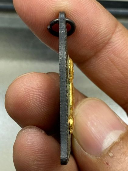 เหรียญระฆัง หลวงพ่อเกษม ลงยาหน้ากากทอง รูปที่ 4