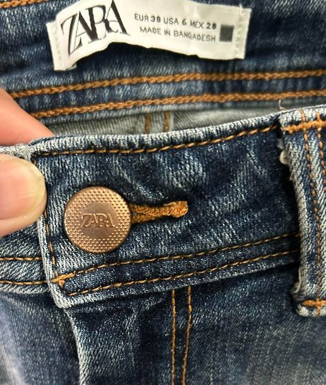 🌈 กางเกงยีนส์ Zara(ซาร่า)👉แบรนด์แท้💯แบรนด์ดัง💯🌈 รูปที่ 6