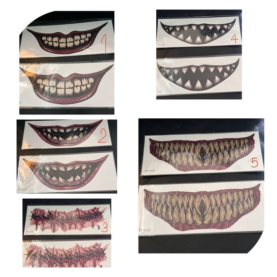 อื่นๆ Sticker tattoo halloween แยกแผ่น
