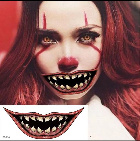 Sticker tattoo halloween แยกแผ่น รูปที่ 12