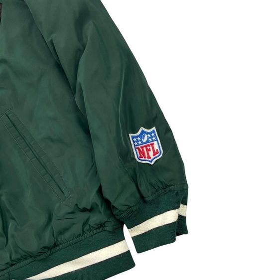 เสื้อแจ็คแก็ค NEW YORK JETS งานปักทั้งตัว แท้ 💯 size L วัดจริงขนาดอก 23.5 ยาว 26.5 สภาพใหม่มาก ตัดเย็บดีมากดีเทลดี ทรงสวย มีซัปใน หายากครับ รูปที่ 8