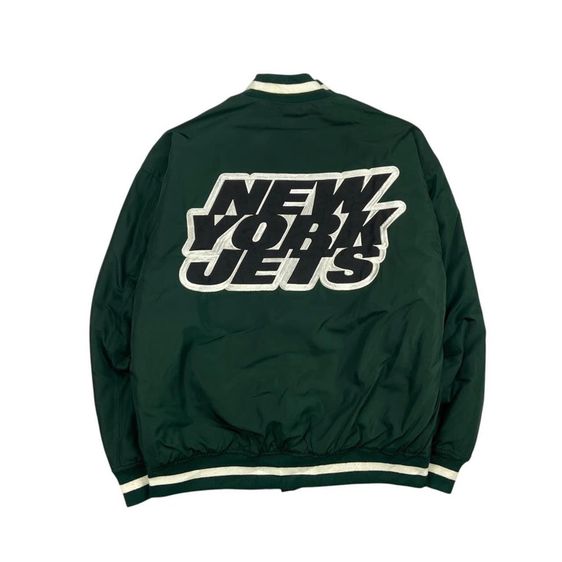 เสื้อแจ็คแก็ค NEW YORK JETS งานปักทั้งตัว แท้ 💯 size L วัดจริงขนาดอก 23.5 ยาว 26.5 สภาพใหม่มาก ตัดเย็บดีมากดีเทลดี ทรงสวย มีซัปใน หายากครับ รูปที่ 14