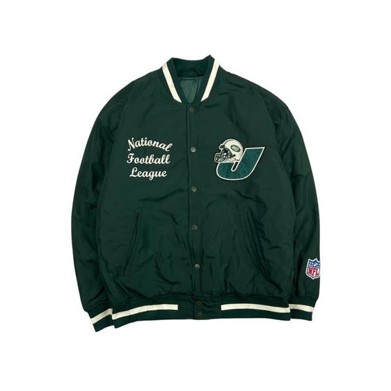 เสื้อแจ็คแก็ค NEW YORK JETS งานปักทั้งตัว แท้ 💯 size L วัดจริงขนาดอก 23.5 ยาว 26.5 สภาพใหม่มาก ตัดเย็บดีมากดีเทลดี ทรงสวย มีซัปใน หายากครับ รูปที่ 2