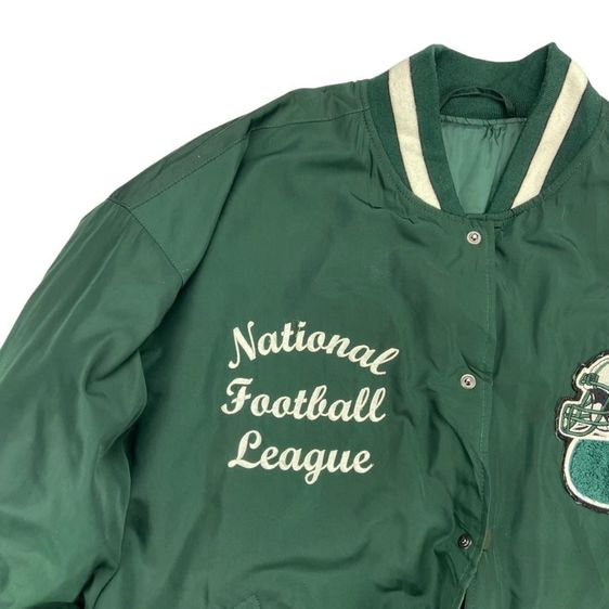 เสื้อแจ็คแก็ค NEW YORK JETS งานปักทั้งตัว แท้ 💯 size L วัดจริงขนาดอก 23.5 ยาว 26.5 สภาพใหม่มาก ตัดเย็บดีมากดีเทลดี ทรงสวย มีซัปใน หายากครับ รูปที่ 7