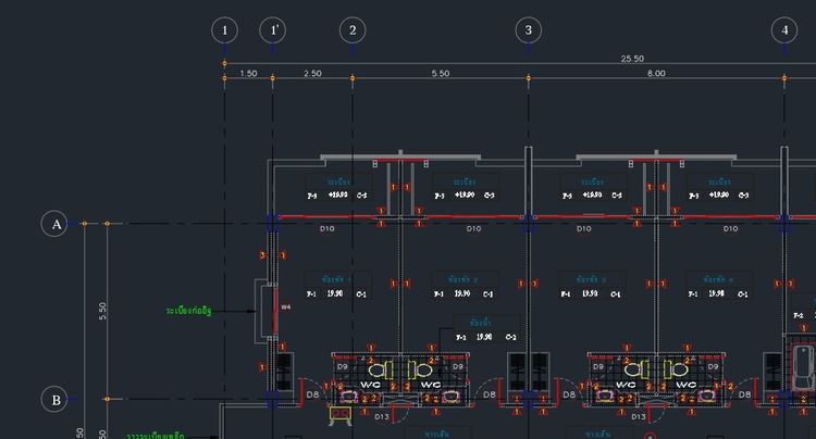 ขายแบบ Auto cad อาคาร 8 ชั้น รูปที่ 3