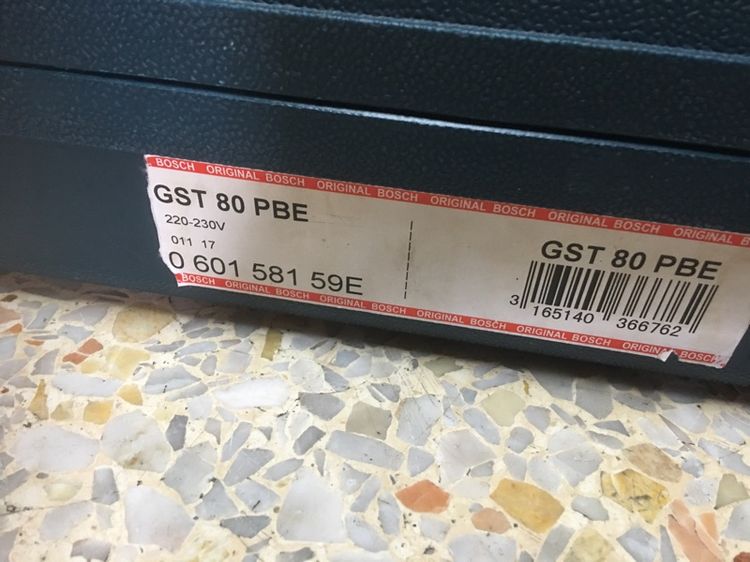 เลื่อยฉลุไฟฟ้า BOSCH GST 80 PBE สภาพดีสวยพร้อมกล่องพร้อมใช้งานปรับสปีดช้าเร็วได้แท้ รูปที่ 4