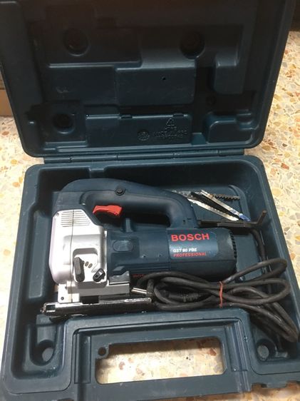 เลื่อยฉลุไฟฟ้า BOSCH GST 80 PBE สภาพดีสวยพร้อมกล่องพร้อมใช้งานปรับสปีดช้าเร็วได้แท้ รูปที่ 2