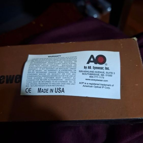 แว่นตา ao แท้ made in usa รูปที่ 2