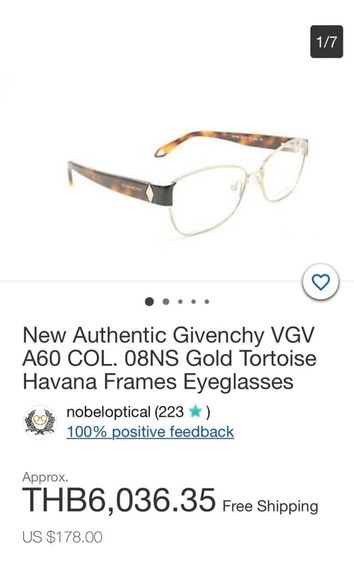 GIVENCHY ITALY 🇮🇹 แว่นตา แว่นกันแดด กรอบแว่นสายตา รูปที่ 18