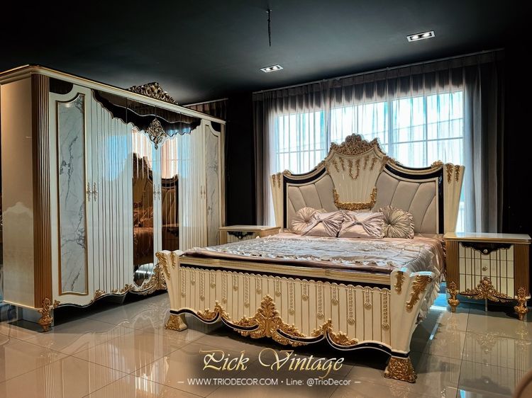 ALCAZAR NEW CLASSIC LUXURY BEDROOM SET ชุดห้องนอนสไตล์คลาสสิคร่วมสมัย รุ่น อัลคาซาร์ รูปที่ 8