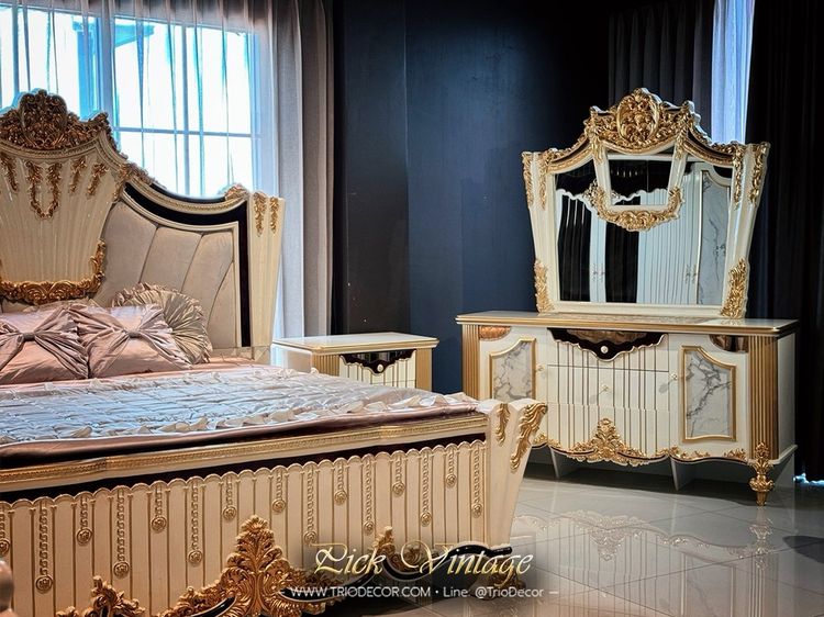 ALCAZAR NEW CLASSIC LUXURY BEDROOM SET ชุดห้องนอนสไตล์คลาสสิคร่วมสมัย รุ่น อัลคาซาร์ รูปที่ 2