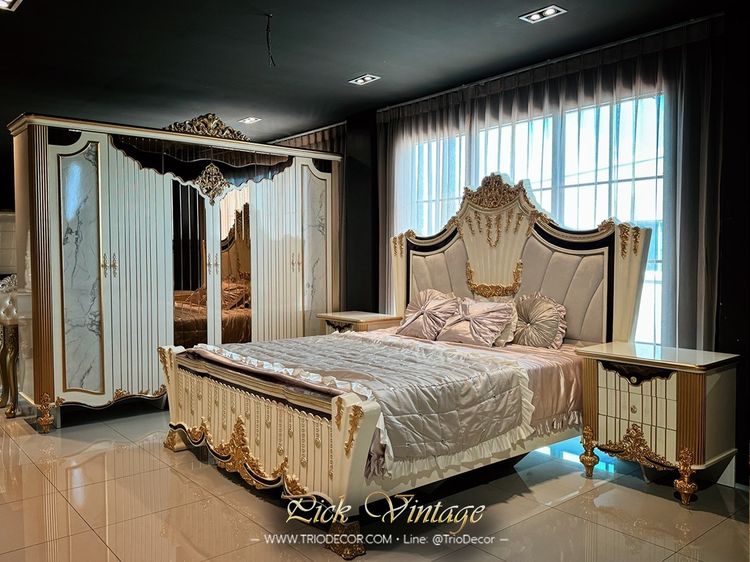 ALCAZAR NEW CLASSIC LUXURY BEDROOM SET ชุดห้องนอนสไตล์คลาสสิคร่วมสมัย รุ่น อัลคาซาร์ รูปที่ 6