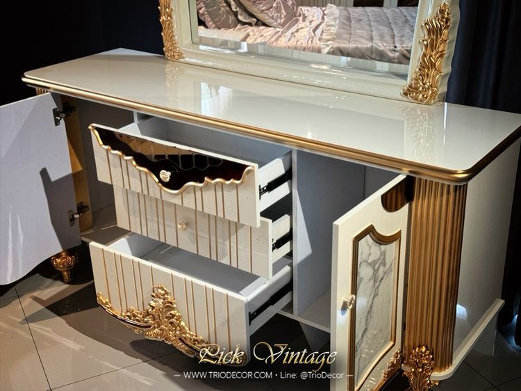 ALCAZAR NEW CLASSIC LUXURY BEDROOM SET ชุดห้องนอนสไตล์คลาสสิคร่วมสมัย รุ่น อัลคาซาร์ รูปที่ 4