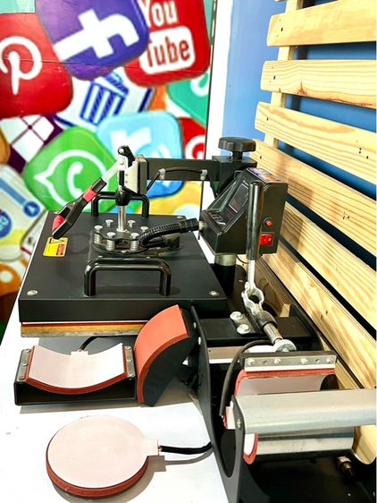 เครื่องสดรีนเสื้อ แก้ว จาน หมวก เคสโทรศัพท์  รูปที่ 6