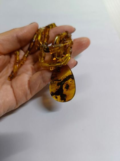 สร้อยอำพัน พร้อมจี้ รูปที่ 5