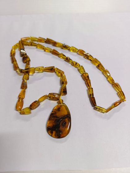 สร้อยอำพัน พร้อมจี้ รูปที่ 2