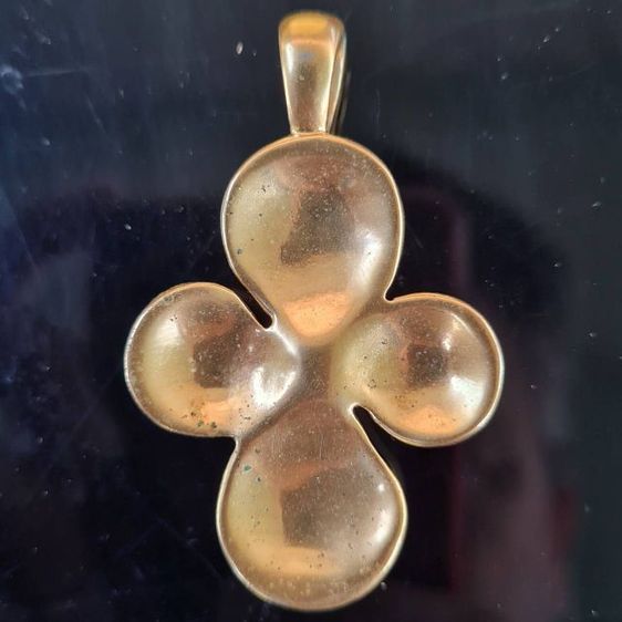 จี้มองวินเทจ รูปดอกได้ ฝังเพชร CZ จากอิตาลี สภาพสวยงามมาก รูปที่ 4