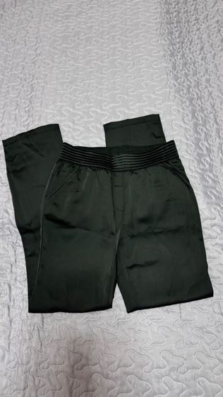 กางเกงขายาวสีดำผ้ามันเงา ลื่นๆ รูปที่ 7