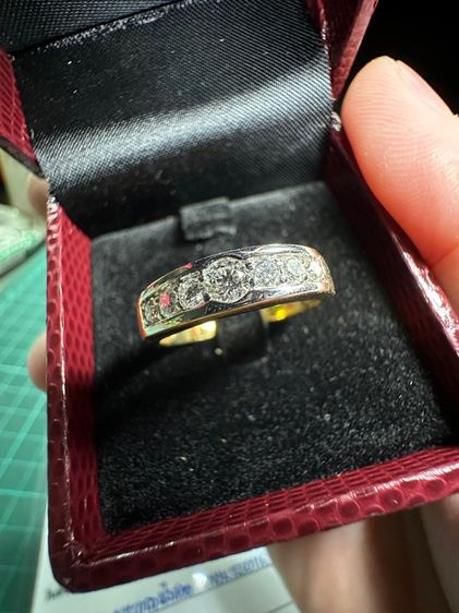แหวนเพชรเเท้ แบบฝังสอด รูปที่ 7