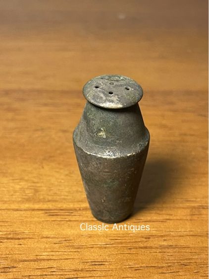 กระปุกพริกไทย งาน ทองเหลืองจิ๋ว โบราณสะสม รูปที่ 4