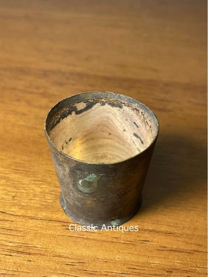 กระปุกพริกไทย งาน ทองเหลืองจิ๋ว โบราณสะสม รูปที่ 6