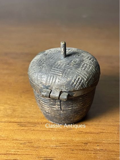 กระปุกพริกไทย งาน ทองเหลืองจิ๋ว โบราณสะสม รูปที่ 5