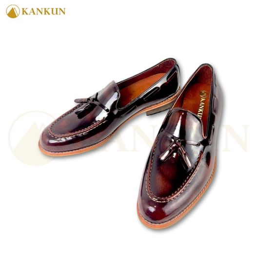 Tassel Loafer รองเท้าหนังวัวแท้ เกรดนำเข้า โดยช่างฝีมือระดับมืออาชีพ งานสวยหรูหรา สวมใส่สบาย พื้นนุ่มพิเศษ รูปที่ 6