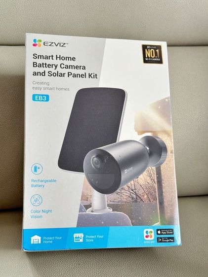 กล้องวงจรปิดภายนอก พร้อมแผงโซล่า Smart IP Camera 3.0MP EZVIZ EB3 Solar Panel