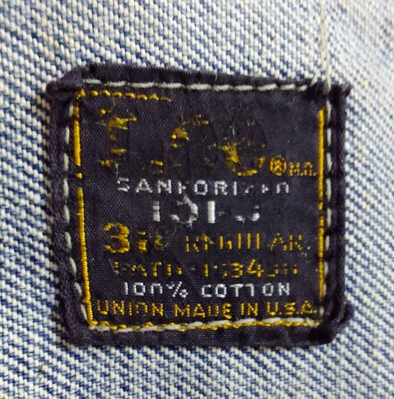 💥6️⃣,9️⃣0️⃣0️⃣.💥 Special SALE 🔥 🆒 🎗️ LEE Riders🔹Denim Jacket' 60s ❗Vintage 💯 รูปที่ 7