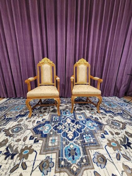 พรมรองพระบาทรับเสด็จเปอร์เซีย​ใช้งานห้องรับเสด็จ​สมเด็จ​พระ​เทพ​ส่งฟรี รูปที่ 2