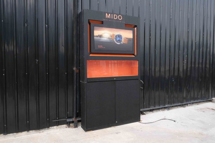 ตู้จิวเวลรี่ ตู้โชว์กระจก ตู้โชว์2ชั้น โครงไม้สีดำ 2บานเปิด 1ลิ้นชักกระจก รูปที่ 2