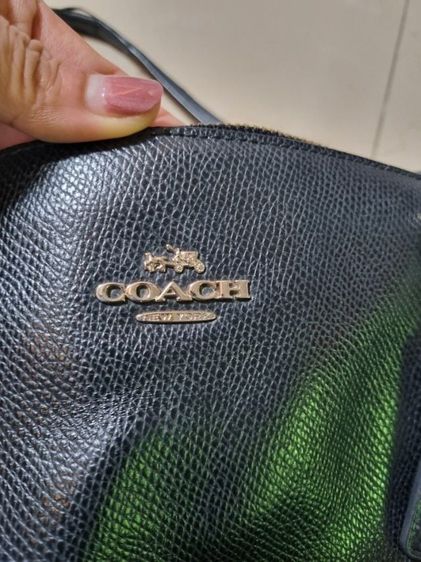 หญิง ดำ กระเป๋าหนังแท้coach