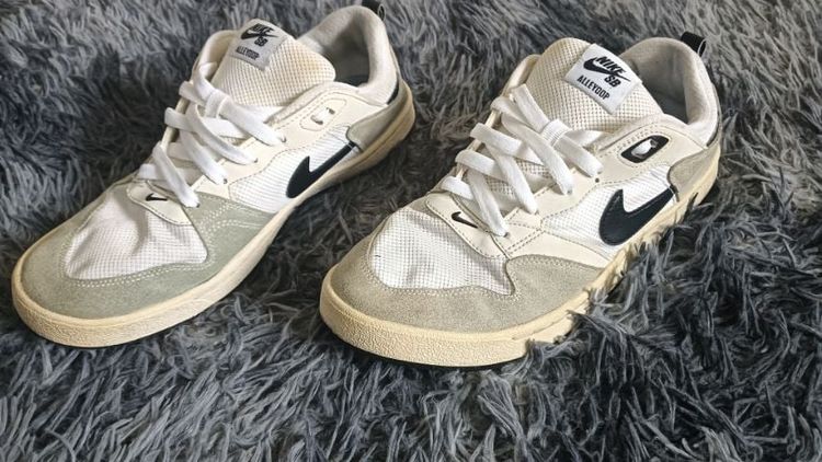 รองเท้า Nike SB Alleyoop White Black Skateboard Sneakers Men's 