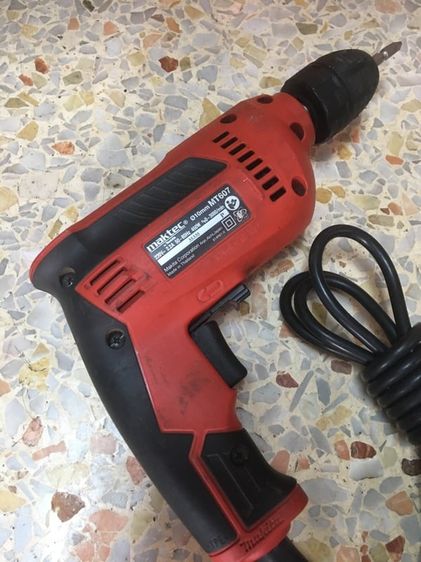 สว่านไฟฟ้าระบบใครควงได้ซ้ายขวา maktec MY607  10mm ปรับซ้ายขวาได้แต่สภาพสวยพร้อมใช้งาน