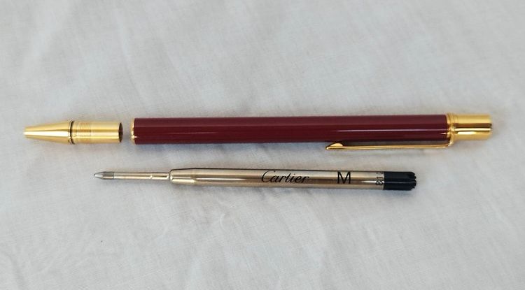 ปากกา Cartier Collection ตัวเรือนสีแดง เคลือบทองหนา  สภาพสวยใช้งานได้ปกติ  มือสองนำเข้าจากญี่ปุ่น ของเเท้💯 รูปที่ 7
