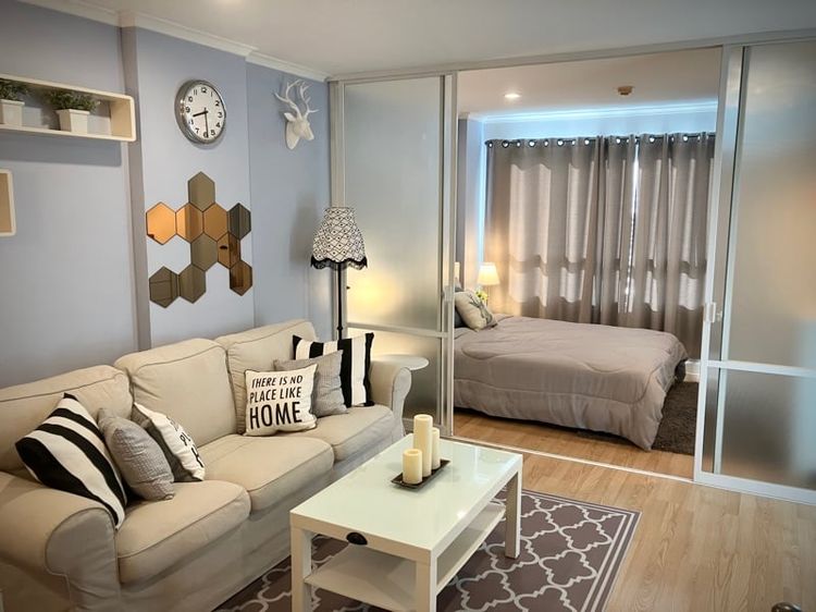 ขายพร้อมสัญญาเช่า 12,000 LPN Ville Ramkhamhaeng 26 วิวสระว่ายน้ำ ทิศตะวันออก 33 ตร.ม. 1 Bedroom 