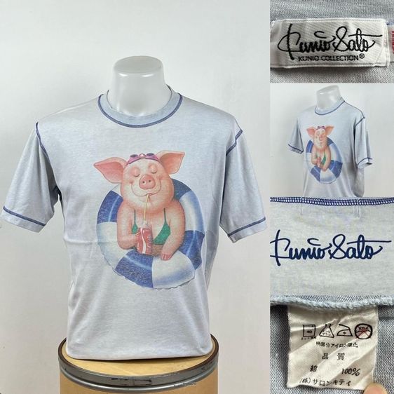 เสื้อยืดวินเทจ แท้ 💯 size วัดจริงขนาด อก 19.5 ยาว 27 สภาพดีมาก สกีนสวยมาก ดีเทลสวย เนื้อผ้านิ่มมาก หายากน่าสะสมครับ